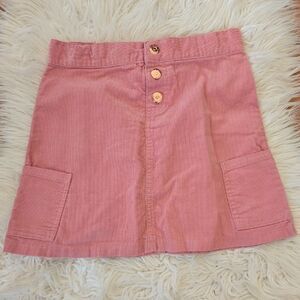 Vince Camuto Pink Button-Front Kids Skirt